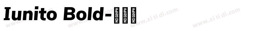 Iunito Bold字体转换